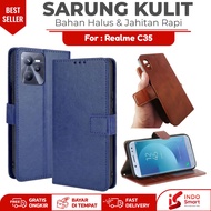 Realme C35 C 35 / Case Realme C35 / Leather Wallet Case Leather Holster Wallet hp
