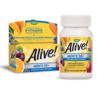 Nature’s Way Alive! Men’s 50+ Complete Multivitamin, High Potency B-Vitamins, 50 Tablets
