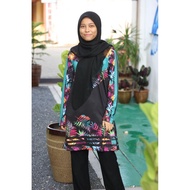 BAJU JERSI MUSLIMAH SPORTSWEAR DESIGN FLORA MF1