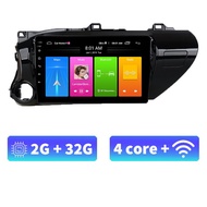 Acodo 2din Android 12.0 Headunit For Toyota Hilux 2016-2018 Car Stereo 2G RAM 16G 32G ROM Quad Core DSP iPS Touch Split Screen with TV FM Radio Navigation GPS Support Video Out Steering Wheel Control with Frame