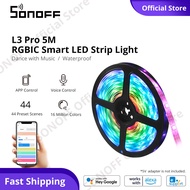 SONOFF Dây Đèn LED Thông Minh WiFi L3 Pro Dây Đèn USB RGBIC 5 Mét Type-C 5V 150 Đèn LED EWeLink Điều