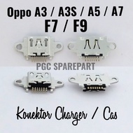 Original Casing Connector Oppo A3 A3S A5 A7 F7 F9 - Connector Charger