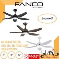 FANCO galaxy 5 Ceiling fan with 24W LED 38"/46"/56" DC ceiling fan