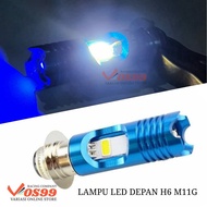 CAHAYA H6 M11G WHITE TWILIGHT BLUE LED FRONT LIGHT FOR AUTOMATIC MOTORCYCLE H6 Super Bright Headligh