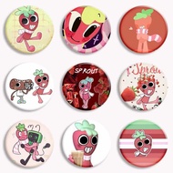 Horror Game Dandys World Sprout Anime Button Pin Cartoon Character Funny Meme Brooch Badge Kawaii Ba