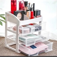 3-tier Cosmetic Shelf PXTON Cosmetic Shelf Color Stacking Cosmetic Drawer Shelf