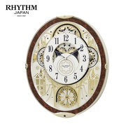 Đồng hồ treo tường Nhật Bản Rhythm Magic Motion 4MH447WU23 – kt 37.5 x 45.5 x 8.5cm. Dùng pin