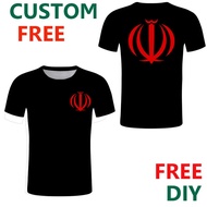 Iran Sport T Shirt Free Custom Persian Text Peace Casual T Shirt Iranian Flag Soccer Sport Jersey