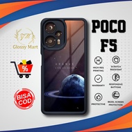 Latest P0C0 F5 Case - P0C0 F5 - Space Planet Motif - Premium Glossy Softcase Hardcase Material - Glo