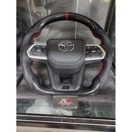 Toyota Alphard vellfire hilux lc300 steering carbon look