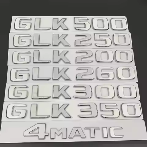 Car Trunk Letters Logo Emblem Badge Decals Sticker For Mercedes Benz GLK Class GLK200 GLK260 GLK280