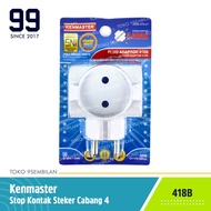 Kenmaster T Plug 418B Adapter 4 Four Way Plug Adapter Socket