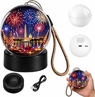 Christmas Memory Orb - Personalized 3D Crystal Ball Video Player with Uploadable Videos & Photos, El
