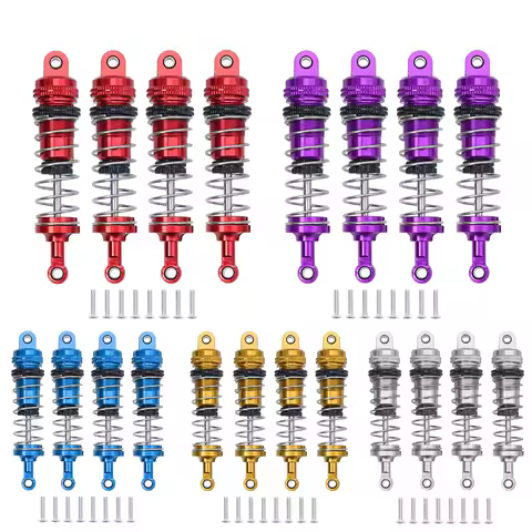 Full Metal Front Rear Shock Absorber Oil Damper For 1/14 Wltoys 144001 MN128 MN86 G500 RC Crawler Ca