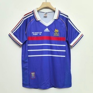98 France Home/Training Football Jersey/Outdoor Football Jersey/Retro Jersey