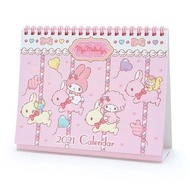 Japan Sanrio - My Melody 日版 2021 桌上 座檯 年曆 行事曆 計劃表 月曆 日曆 工作表 桌曆 美樂蒂 (日本假期)