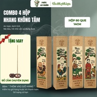 [Combo of 4 Boxes] Phuc An Nhien Toothless Incense – 80 Sticks/Box – Cinnamon | Herb | Ngoc Am | Moc