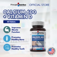 Principle Nutrition Calcium 600 + Vitamin D | 60S