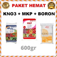 MKP Pak Tani KNO3 Putih Boron Paket Pupuk Anggur Tanaman Booster Buah Sayur Hepi Happy