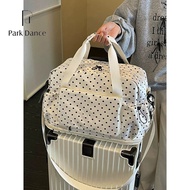 [PARK DANCE] Polka Dot Large Capacity Extension Female Foldable Travel Fashion Portable Storage Fitn