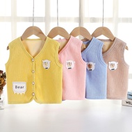 Jacket Cardigan Sleeveless Mixed velvet to keep warm in autumn and winter fashion for boys/girls to 