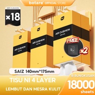 [18 PCS] Botare AIR-cushion Cheerful Tissue 4-Ply 18000 sheets 140*175mm