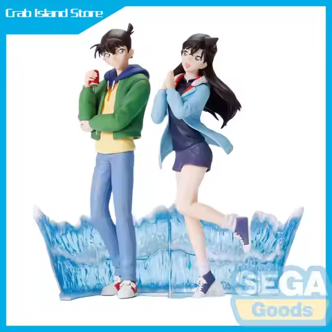 22CM SEGA Anime Luminasta Conan Kudou Shinichi Mouri Ran Figures Anime Action Collection Model Toys 