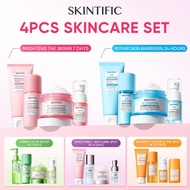 SKINTIFIC 4pcs Skincare Set With Cleanser + Moisturizer + Serum +Toner  Dark Spot Treatment Brighten