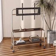 Multifunctional Living Room Mobile TV Stand Floor Stand Movable TV Stand with Wheels Suitable for Hanging 32 to 85inch