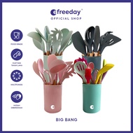 Efreeday BIG BANG - SPATULA Silicone Cooking Tools UTENSIL SET 12 PCS