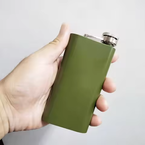 5oz Stainless Steel Hip Flask Square Flagon Pot Whiskey Vodka Wine Pot Pocket Alcohol Whiskey Hip Fl