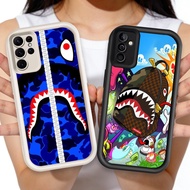 HP O-4 BAPE Casing Siliconehp for Samsung S21 M15 A54 A17 S24 S25 FE A26 A55 Ultra 5G