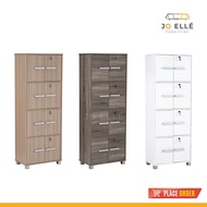 Jo ELLE - Nicole 8 Doors Storage box with Lock (H 170.2 cm) / Display Cabinet / Bookshelf / Bookcase