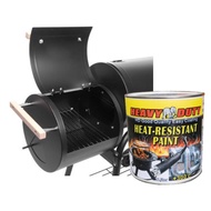 (300°C) BBQ grill paint flat BLACK PAINT HEAVY DUTY BRAND PROTECTIVE COATING 1L (Heat Resistant FLAT