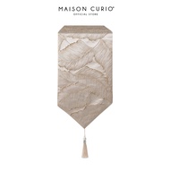 Floral Palm Table Runner Champagne - 210cm