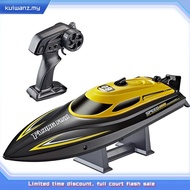 HXJRC HJ812 2.4G 4CH RC Boat High Speed LED Light Speedboat Waterproof 25km/h Electric Racing Vehicl