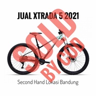(SOLD) Sepeda Polygon Xtrada 5 tahun 2021 MTB second mulus Bandung