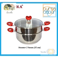 Supra Stainless Steamer 2-tier/Steamer Pot [32Cm]