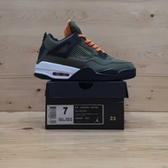 Sepatu Nike Air Jordan 4 Retro Undefeated Olive Green Premium BNIB