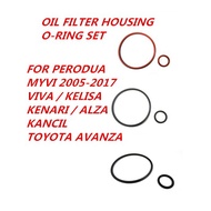 Oil Pump O-Ring/Oil Filter Adapter O Ring Vt Silicone Rubber Kancil Alza Kenari Kelisa Myvi Viva