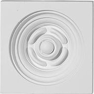 Ekena Millwork PB03X03X01LY 3 7/8-Inch W x 3 7/8-Inch H x 1 1/8-Inch P Lyon Plinth Block