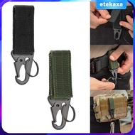 [Etekaxa] Duty Belt Keepers with Key Holder Adjustment Strap Loop Keychain Belt Clip