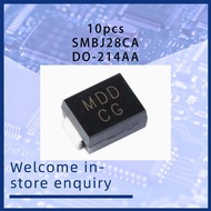 10pcs SMBJ28CA DO-214AA TVS Surge Suppression Diode - Bidirectional Surface Mount