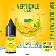 HOT ITEM! VERTICALE LIQUID RASA MANGO ICE 10ML POD SERIES MANGGA ES MINT DINGIN LIKUID CRUSH MEN CRU