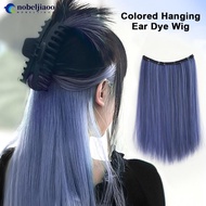 NOBELJIAOO Hidden Dye Wig Piece Hanging Ear Dye Women's Highlight Dye Colored Hair Extensions Inner 