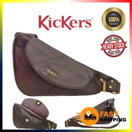 KICKERS ORIGINAL COW LEATHER CHEST BAG CROSSBODY BEG LELAKI KULIT ORIGINAL LEMBU ASLI BEG DADA BRAND
