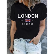 Spring Summer Top - Printed Flag Design for Women | FZ42