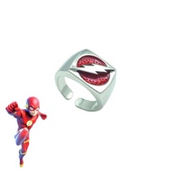 Anime Movie Marvel Character The Flash Personality Custom Logo Ring Opening Adjustable Ring Cosplay 