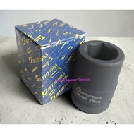 JETJO LAKONI 3/4" 23 MM Mata Kunci Sock Sok Socket Shock Impact Hitam 23mm