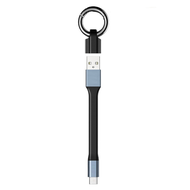 O3Mini 3A USB Type-C Fast Charging Data Cable Portable Keychain QC 3.0 USB Type C Short Cable for Ty